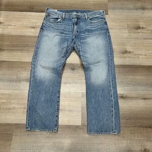 Polo Ralph Lauren Jeans Mens 38x30 Straight Relaxed Baggy Classic VTG Med Wash